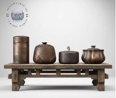 Handmade Ceramic Tea Canister Set | Vintage Stoneware Spice Jars | Wabi Sabi Kitchen Storage | Unique Pottery Gift