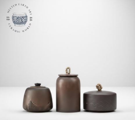 Handmade Ceramic Tea Canister Set | Vintage Stoneware Spice Jars | Wabi Sabi Kitchen Storage | Unique Pottery Gift