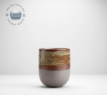 Handmade Japanese Stoneware Tea Cup, Wabi Sabi Ceramic Coffee Mug