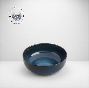 Thyme & Table Blue Drip Stoneware Soup Bowl | Ceramic Ramen Bowl