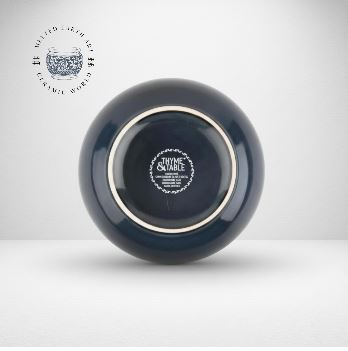 Thyme & Table Blue Drip Stoneware Soup Bowl | Ceramic Ramen Bowl