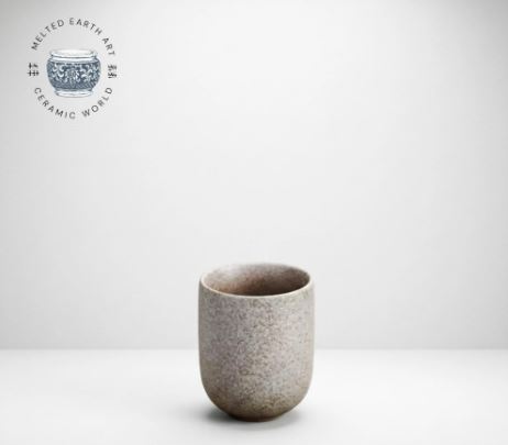Handmade Japanese Stoneware Tea Cup, Wabi Sabi Ceramic Coffee Mug