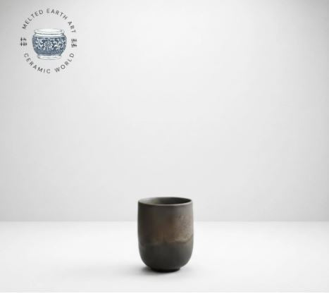 Handmade Japanese Stoneware Tea Cup, Wabi Sabi Ceramic Coffee Mug